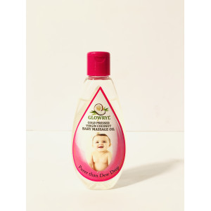 Enriched With Vitamin E 100ml Glowryl Cold Pressed Virgin Coconut Baby Massage Oil