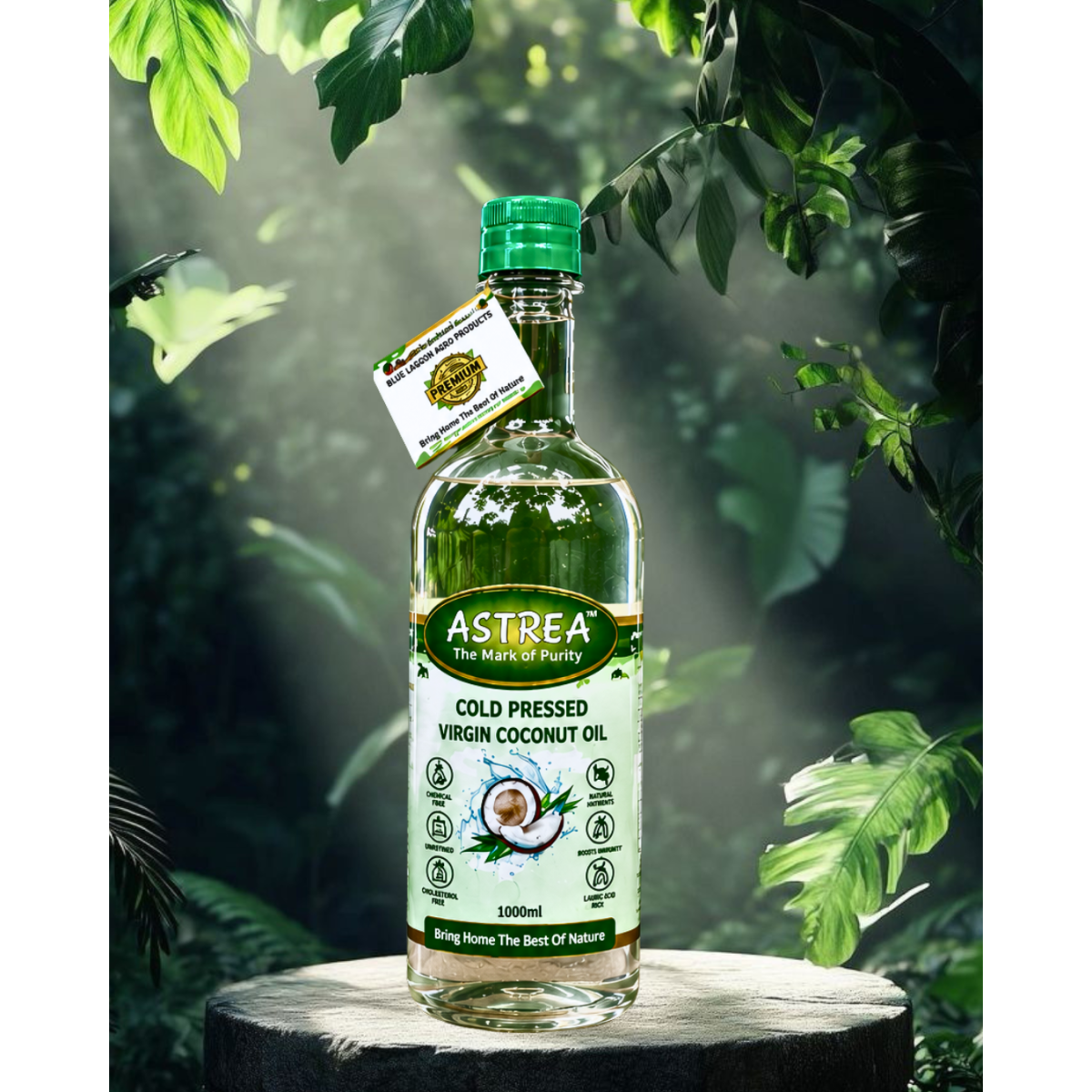 1Ltr Astrea Cold Pressed Virgin Coconut Oil