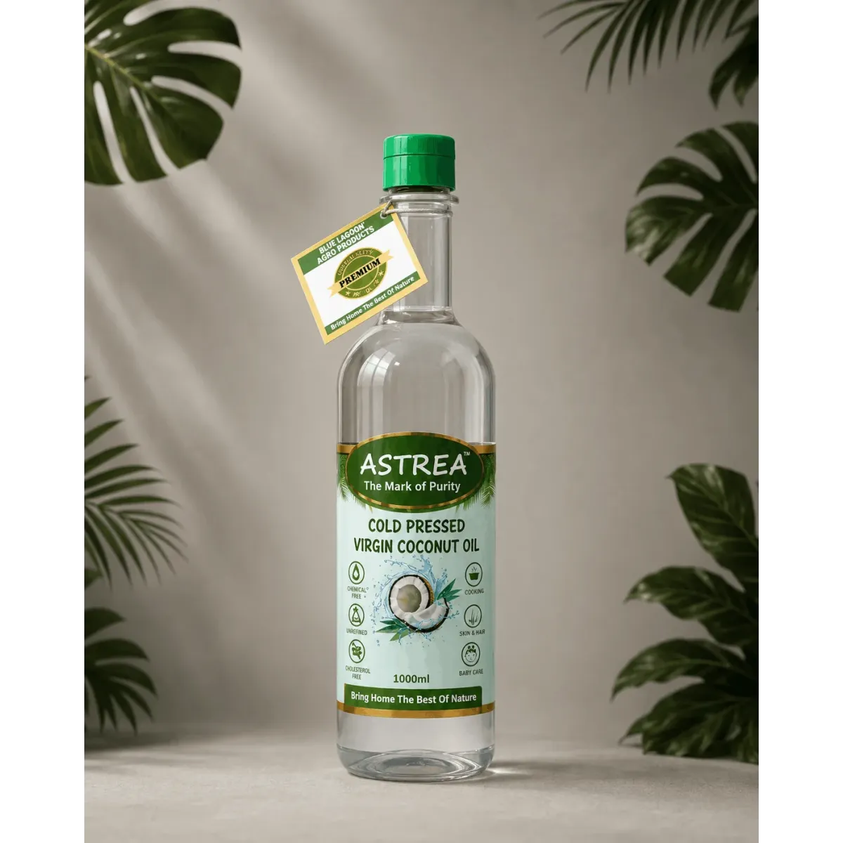 1Ltr Astrea Cold Pressed Virgin Coconut Oil